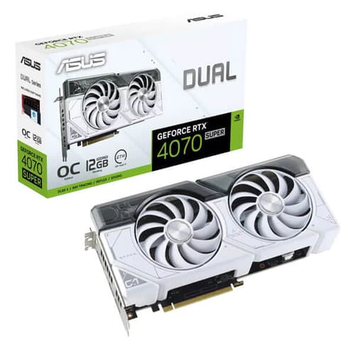 Asus Dual RTX 4070 Super White OC 12GB Gaming Graphics Card